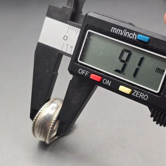 Antique 1908 Sterling Silver Spoon Ring Size 6 Floral 13.02g Flatware Jewelry - Picture 9 of 11